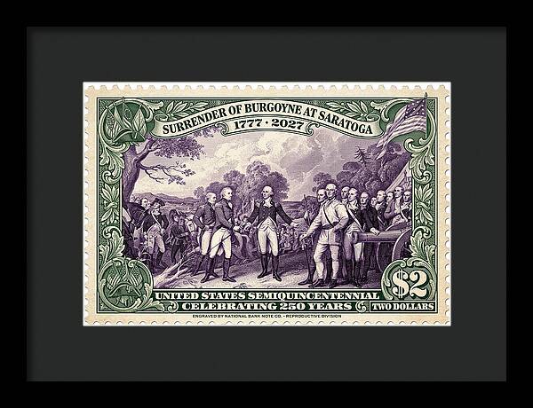 Victory at Saratoga $2 - Framed Print