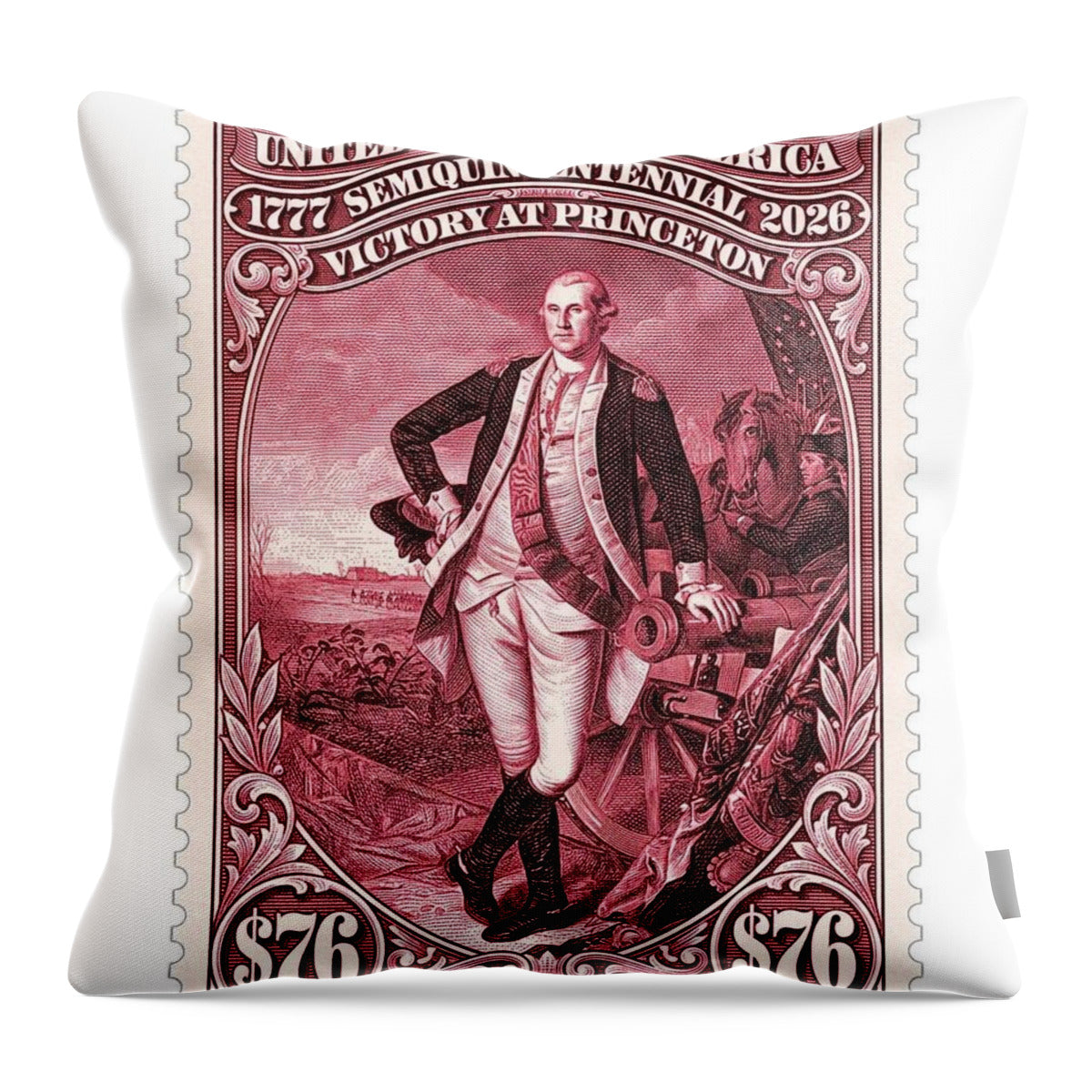 Victory at Trenton $76 - Throw Pillow
