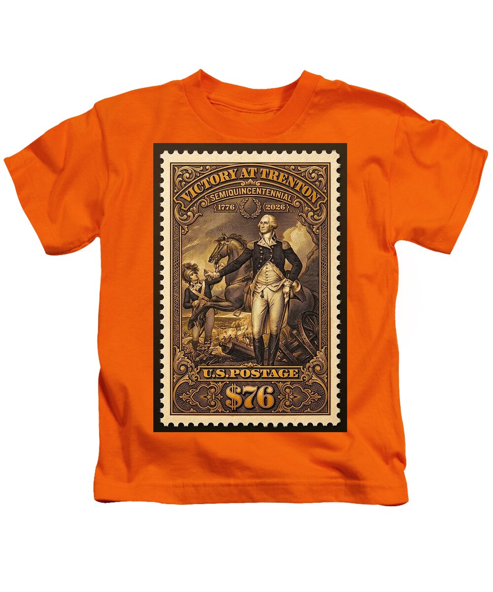 Victory at Trenton Postage Stamp - Kids T-Shirt