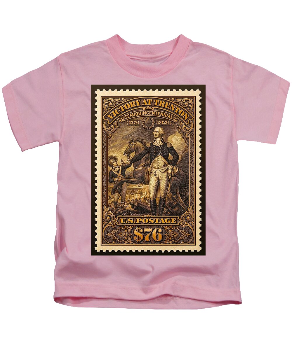 Victory at Trenton Postage Stamp - Kids T-Shirt