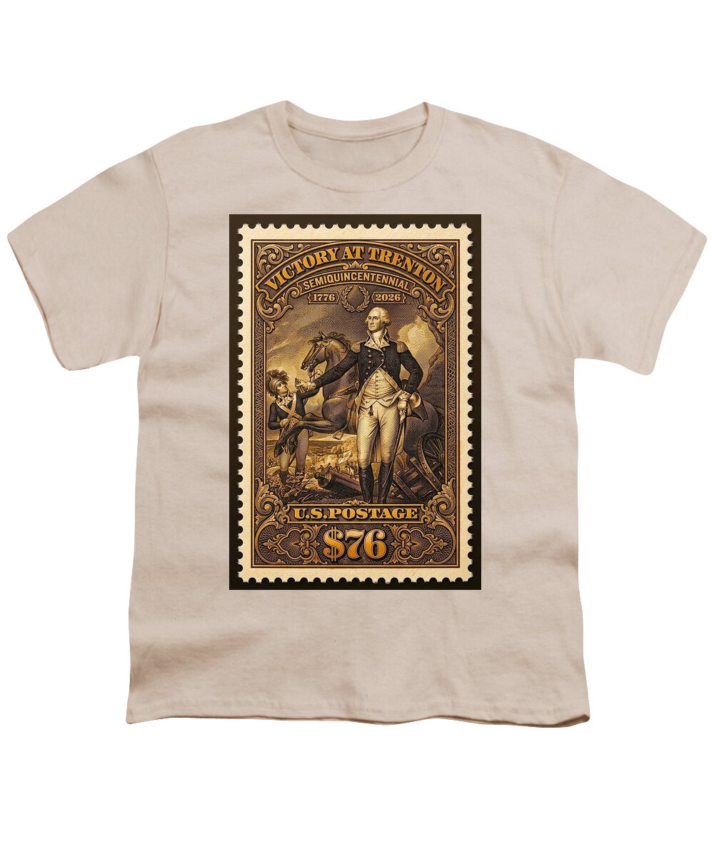 Victory at Trenton Postage Stamp - Youth T-Shirt
