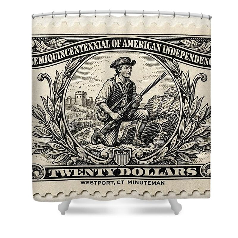 Westport Minuteman $20 - Shower Curtain