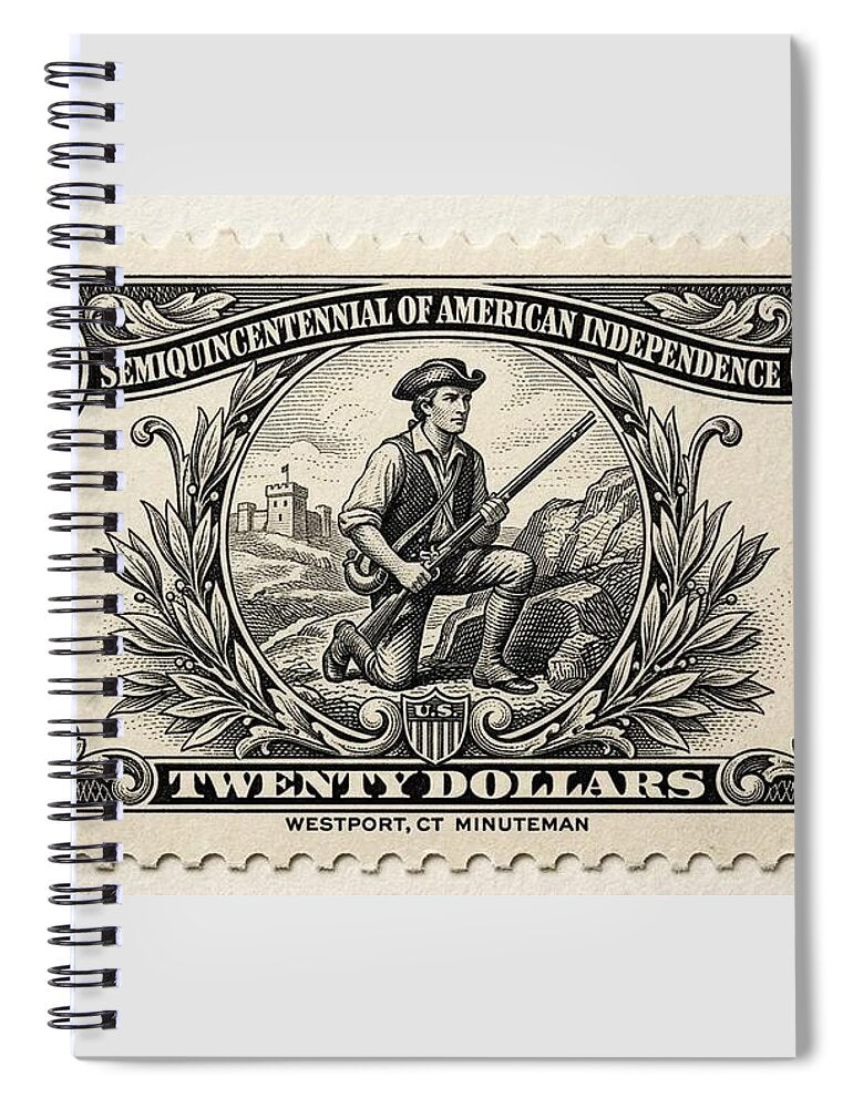 Westport Minuteman $20 - Spiral Notebook