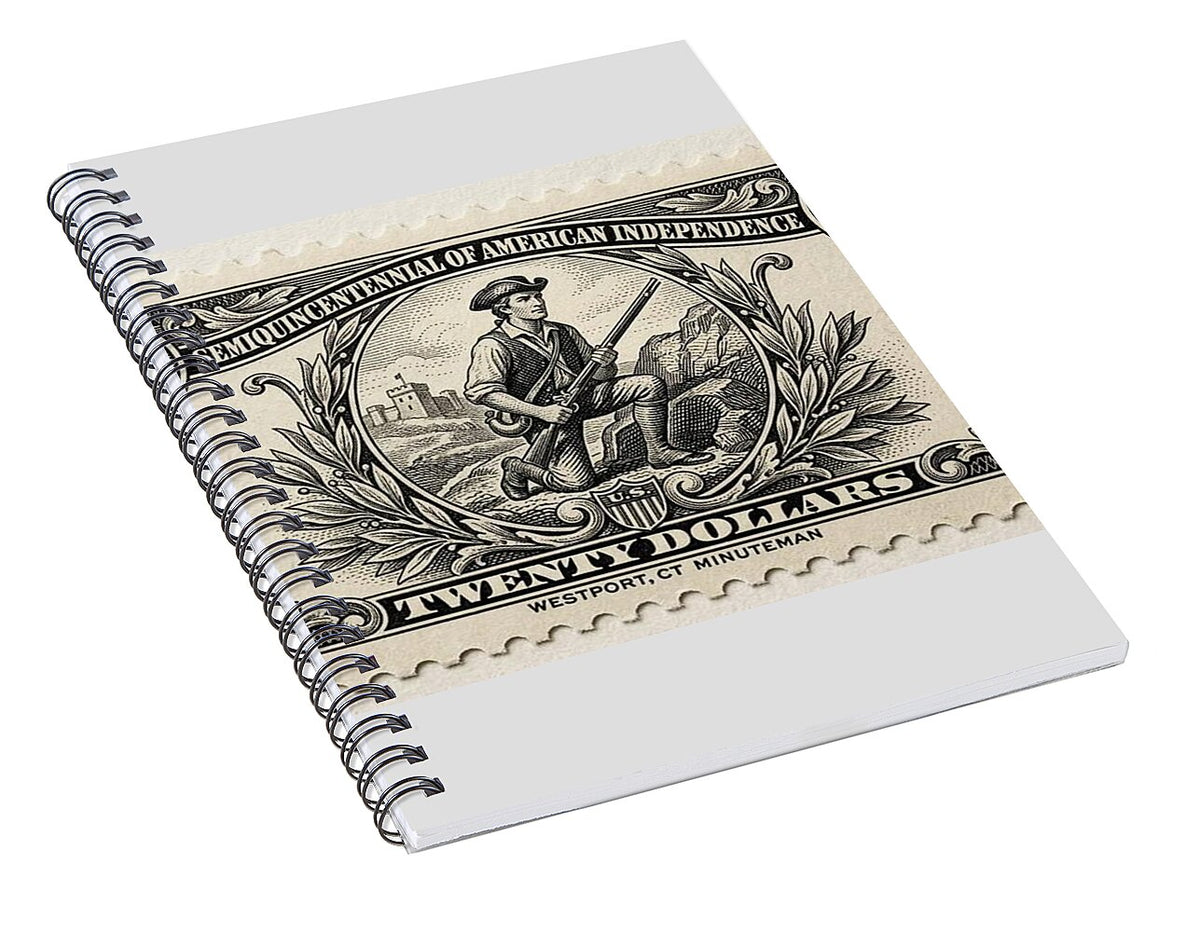 Westport Minuteman $20 - Spiral Notebook