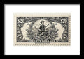 Westport Minuteman $20 - Framed Print