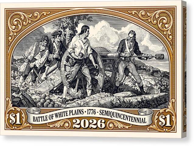 White Plains $1 - Canvas Print