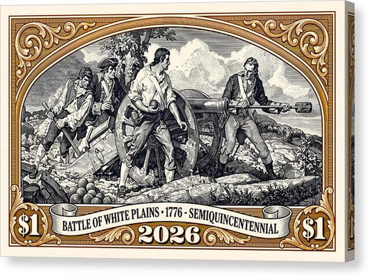 White Plains $1 - Canvas Print