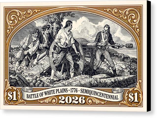 White Plains $1 - Canvas Print