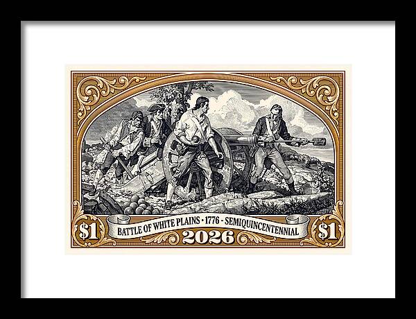 White Plains $1 - Framed Print