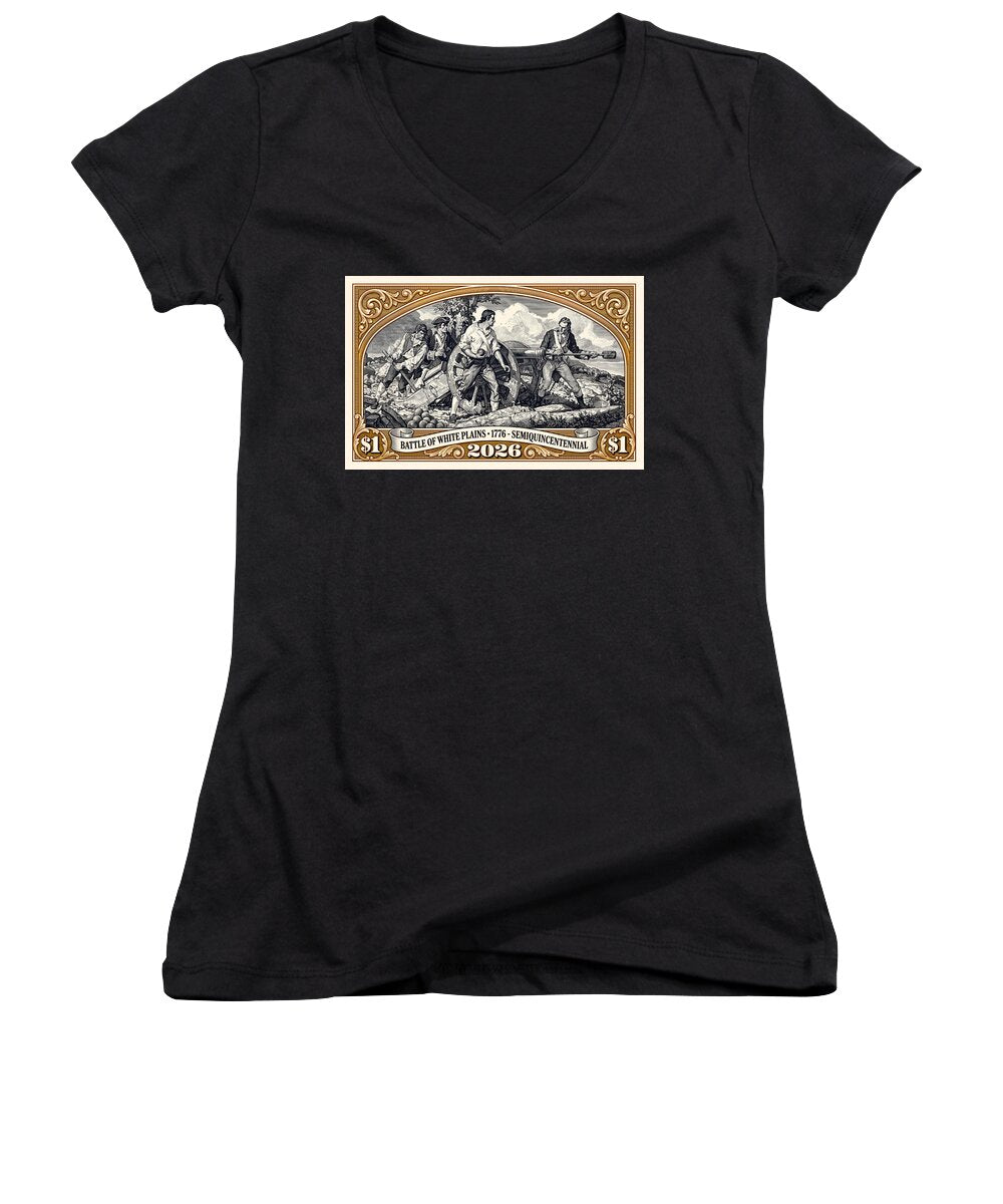 White Plains $1 - Women's V-Neck