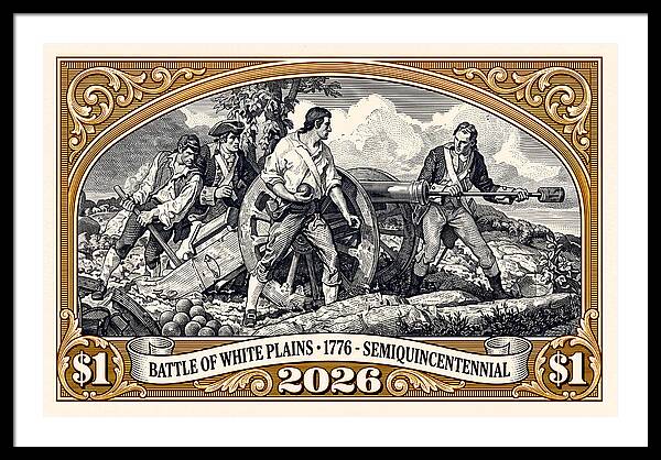 White Plains $1 - Framed Print