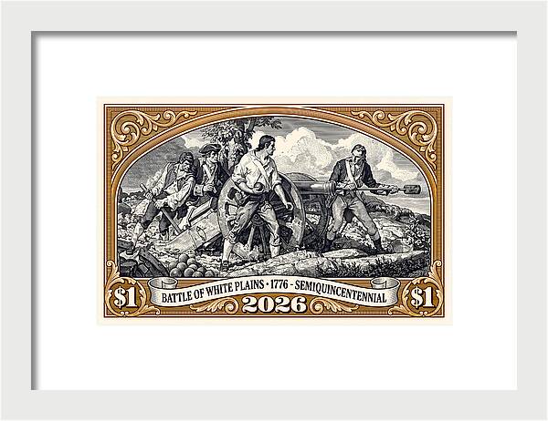 White Plains $1 - Framed Print