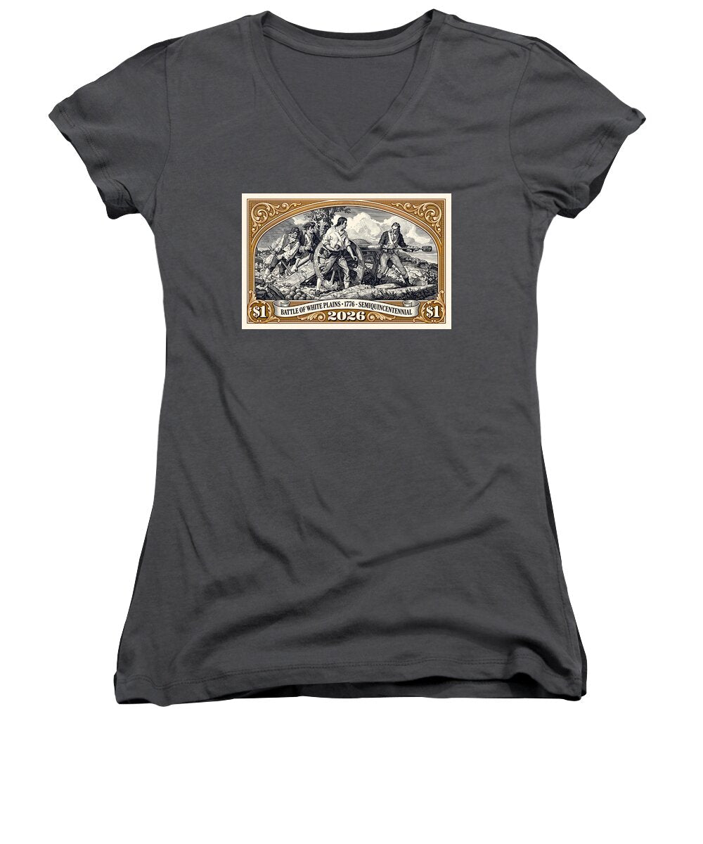 White Plains $1 - Women's V-Neck