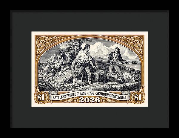 White Plains $1 - Framed Print