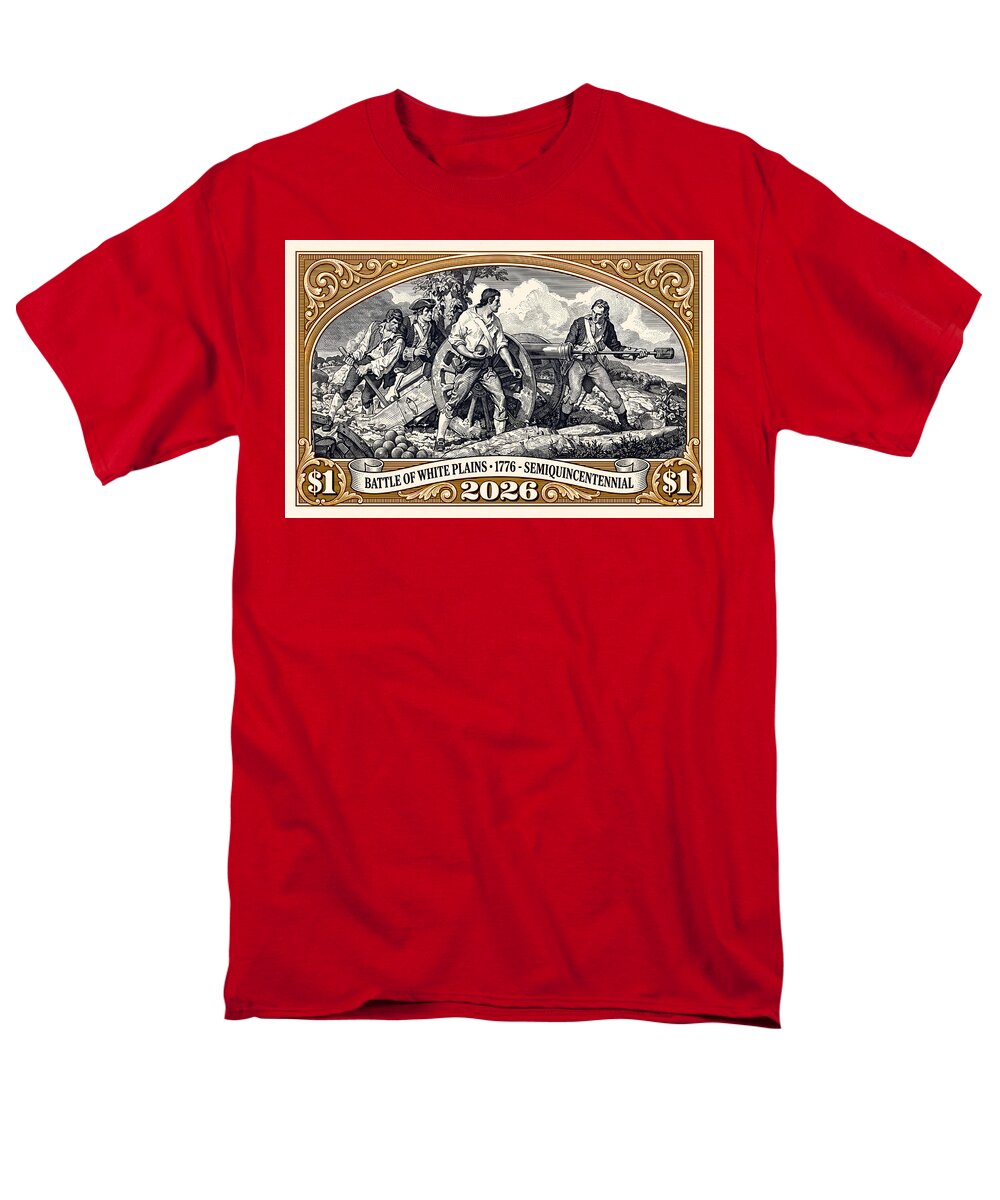 White Plains $1 - Men's T-Shirt  (Regular Fit)