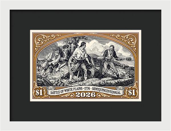 White Plains $1 - Framed Print