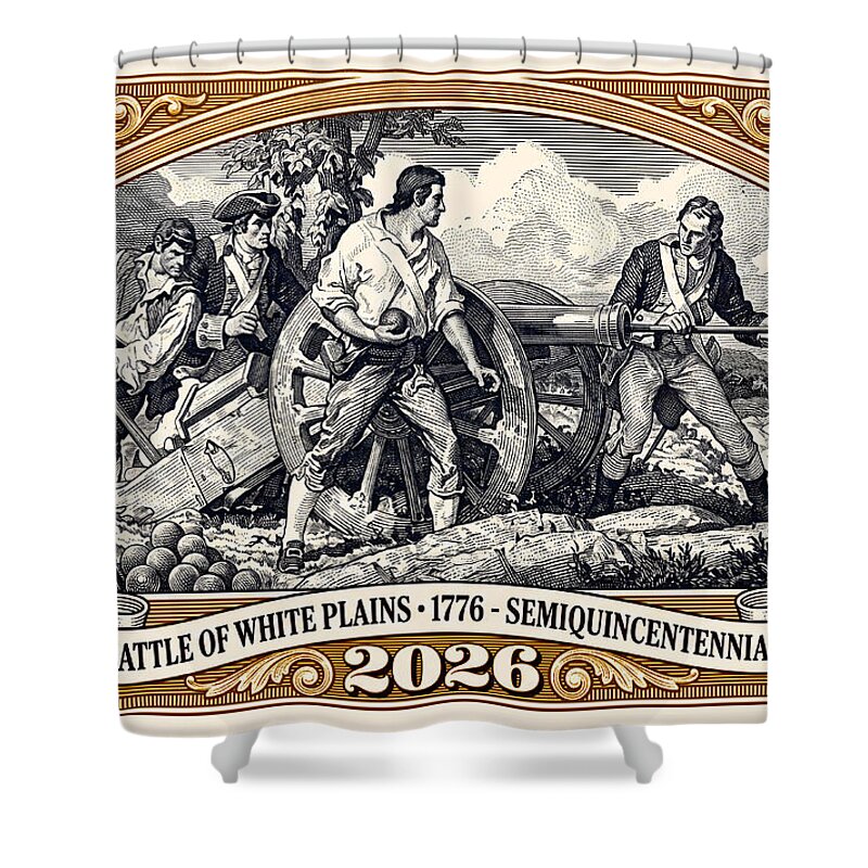 White Plains $1 - Shower Curtain
