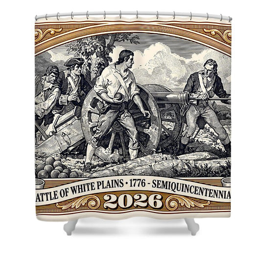 White Plains $1 - Shower Curtain