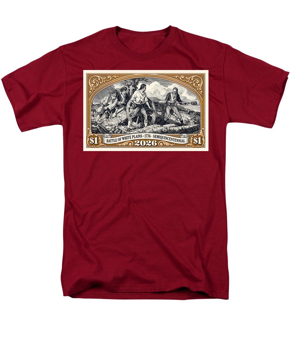 White Plains $1 - Men's T-Shirt  (Regular Fit)