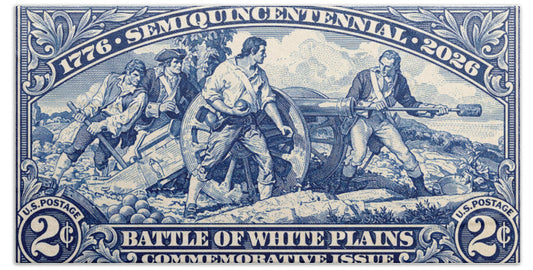 White Plains 2c blue - Beach Towel