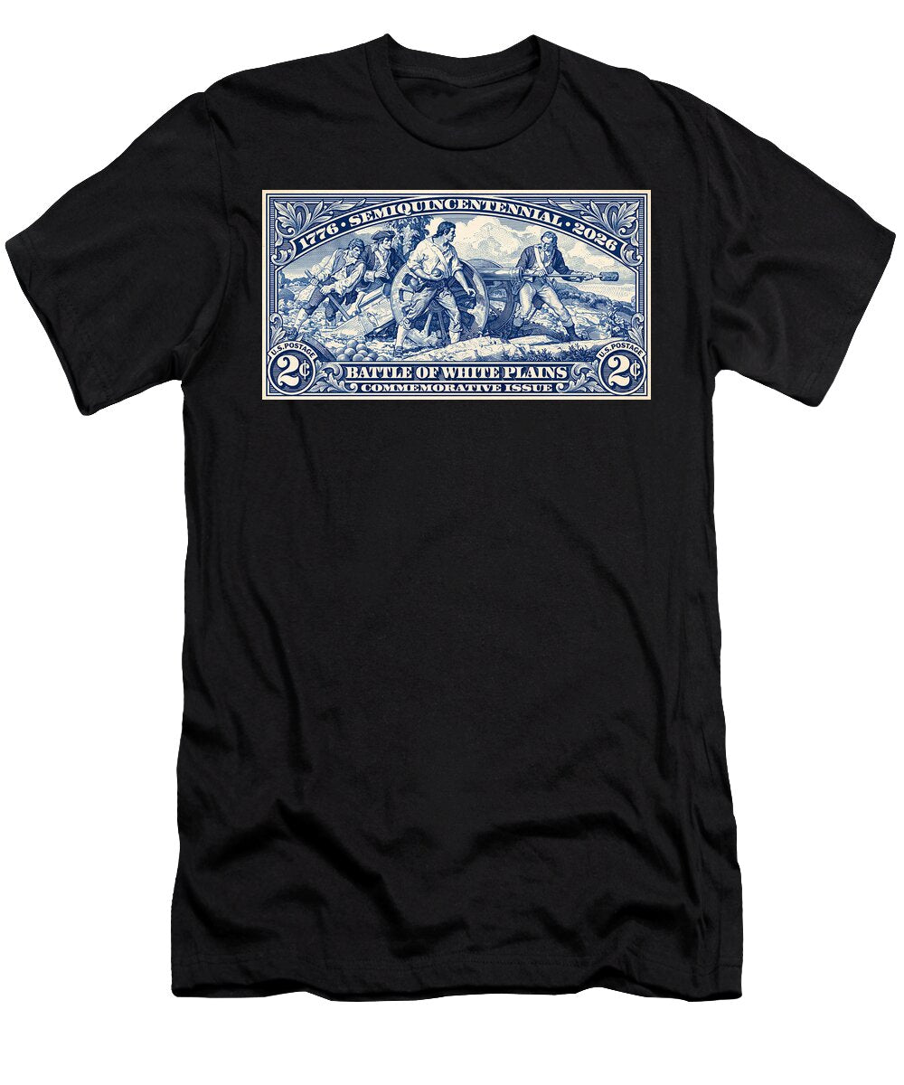 White Plains 2c blue - T-Shirt