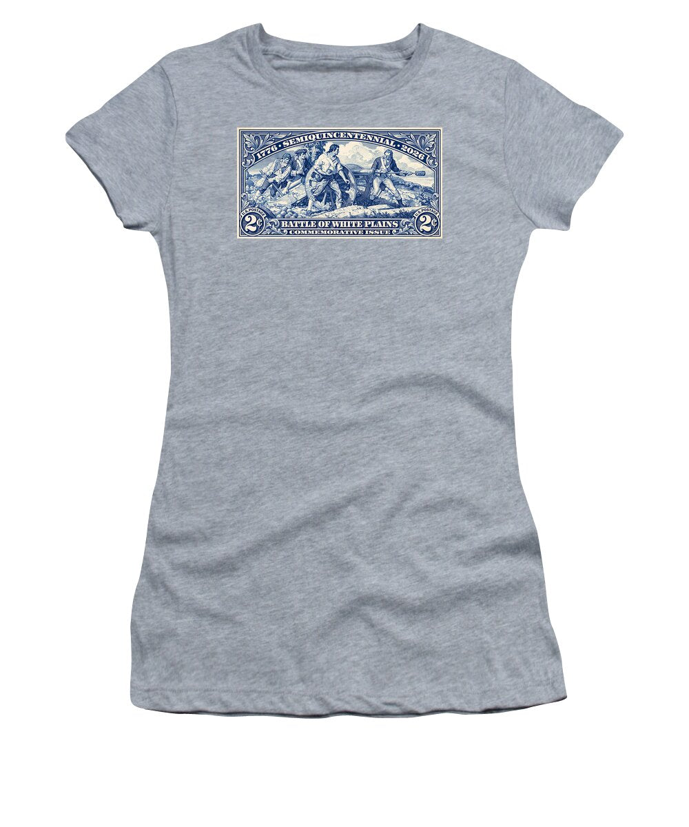 White Plains 2c blue - Women's T-Shirt