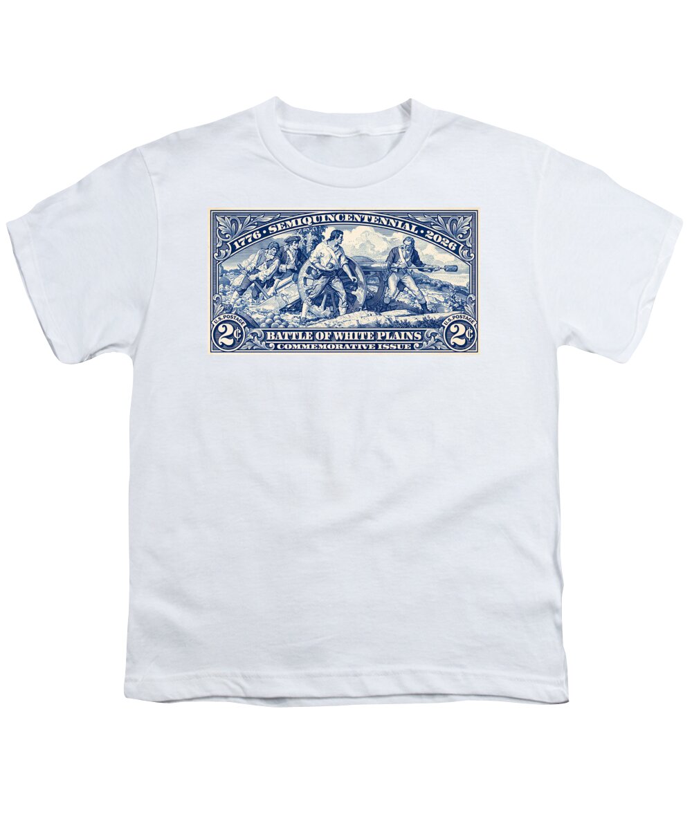 White Plains 2c blue - Youth T-Shirt