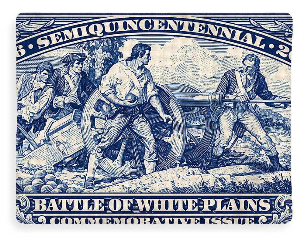 White Plains 2c blue - Blanket