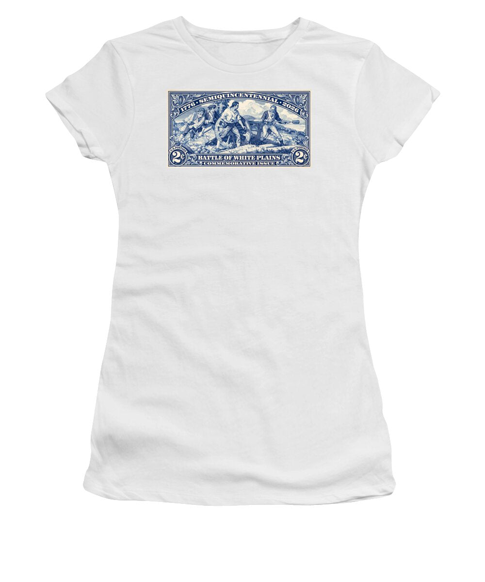 White Plains 2c blue - Women's T-Shirt