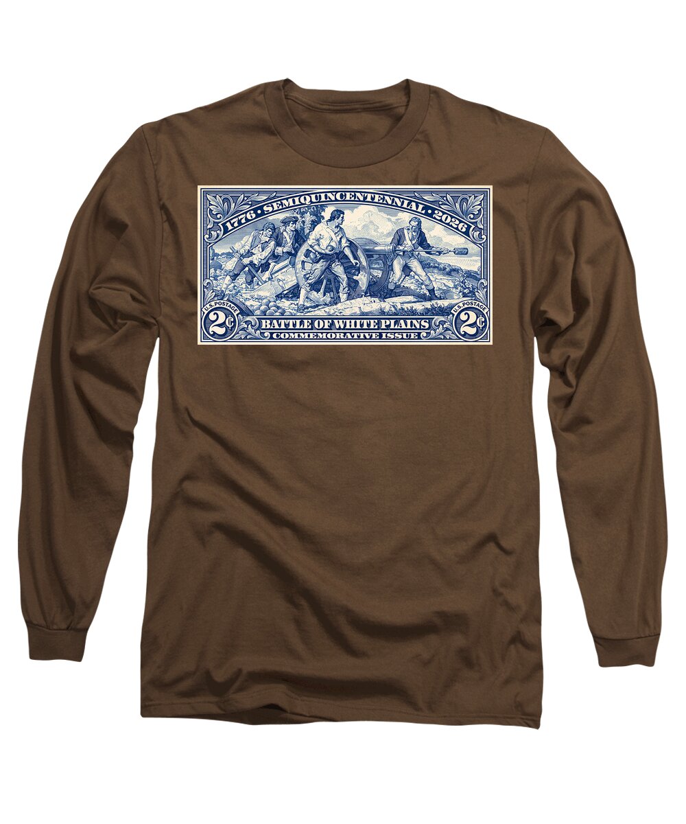 White Plains 2c blue - Long Sleeve T-Shirt