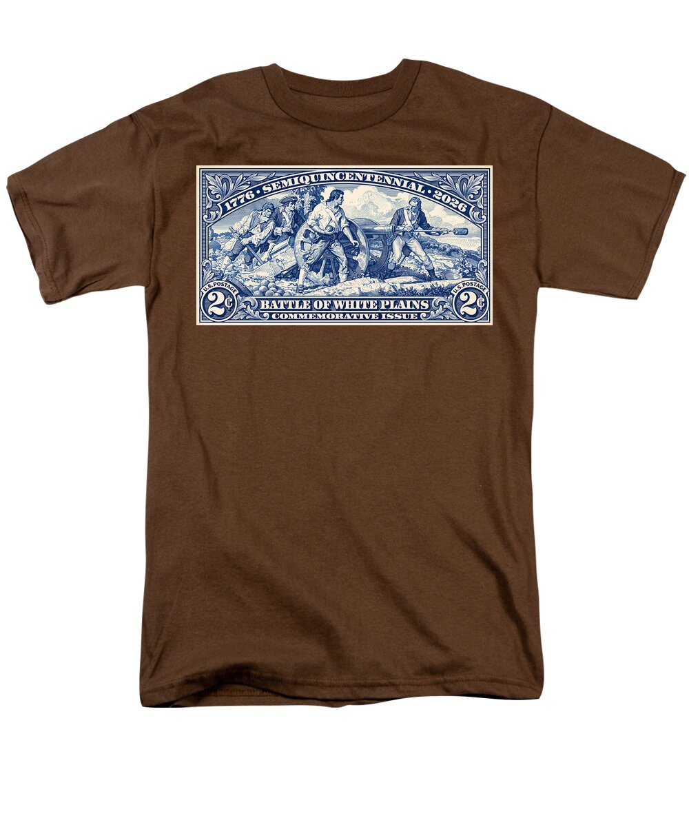 White Plains 2c blue - Men's T-Shirt  (Regular Fit)