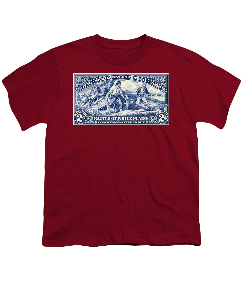 White Plains 2c blue - Youth T-Shirt
