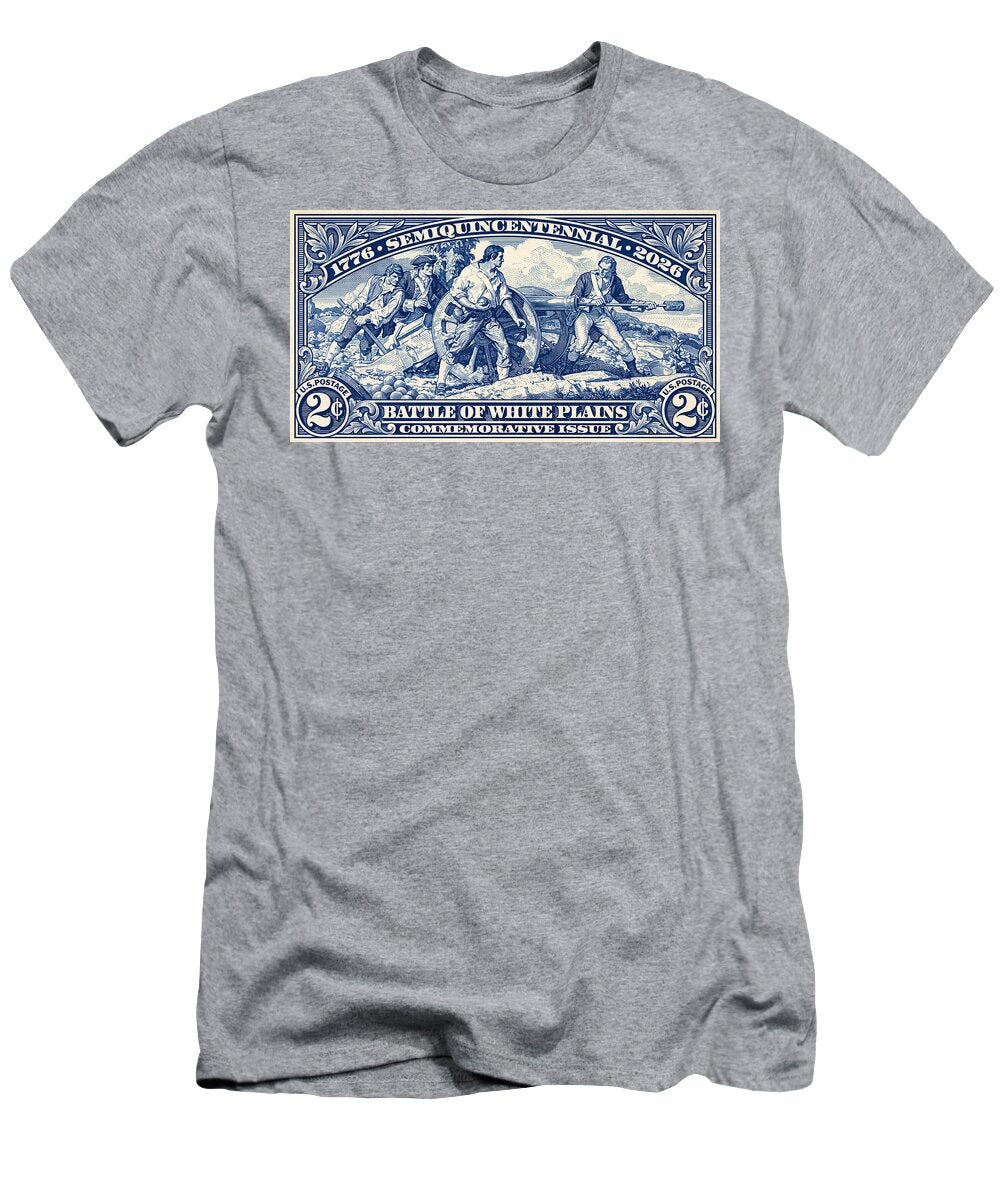 White Plains 2c blue - T-Shirt