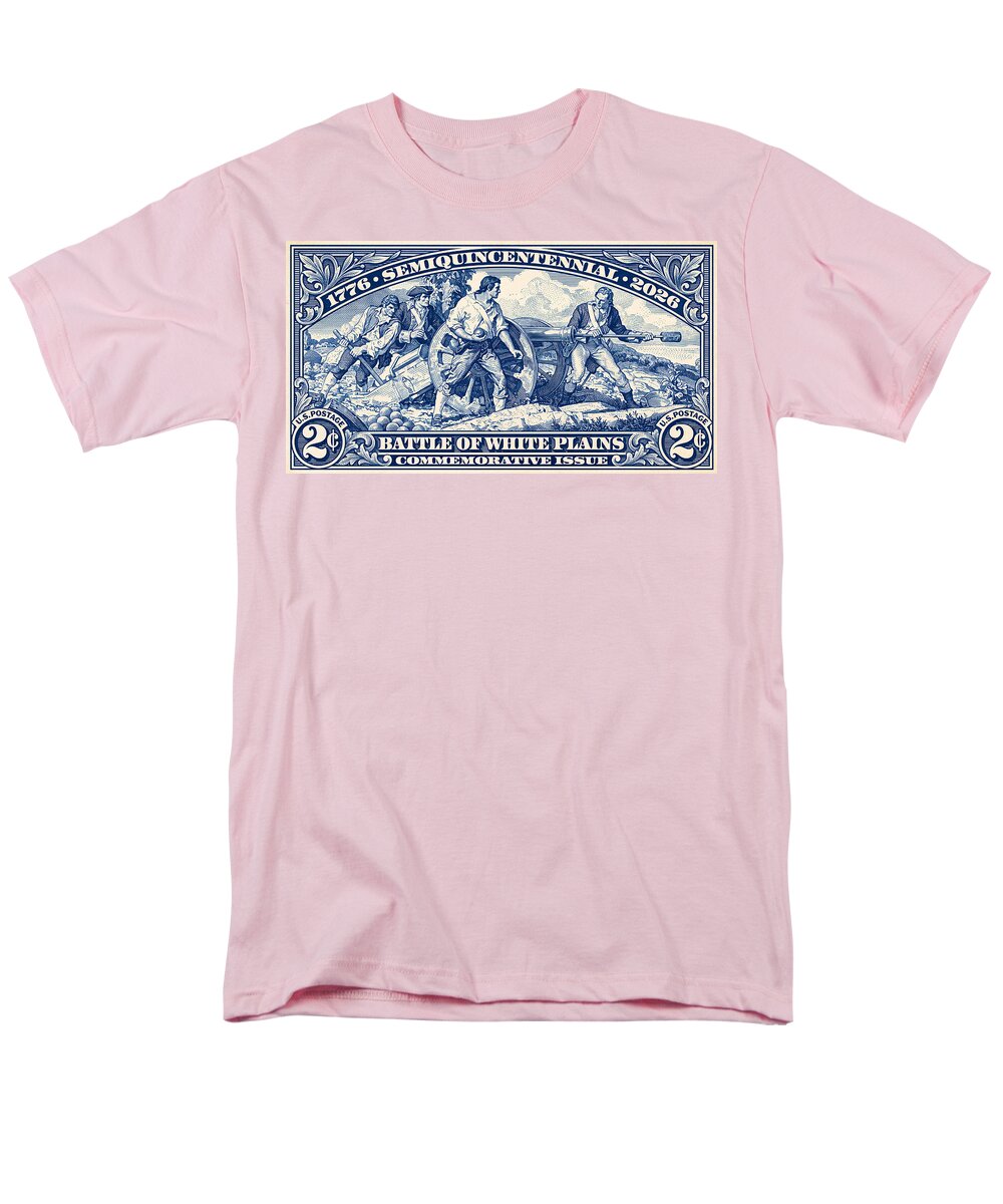 White Plains 2c blue - Men's T-Shirt  (Regular Fit)