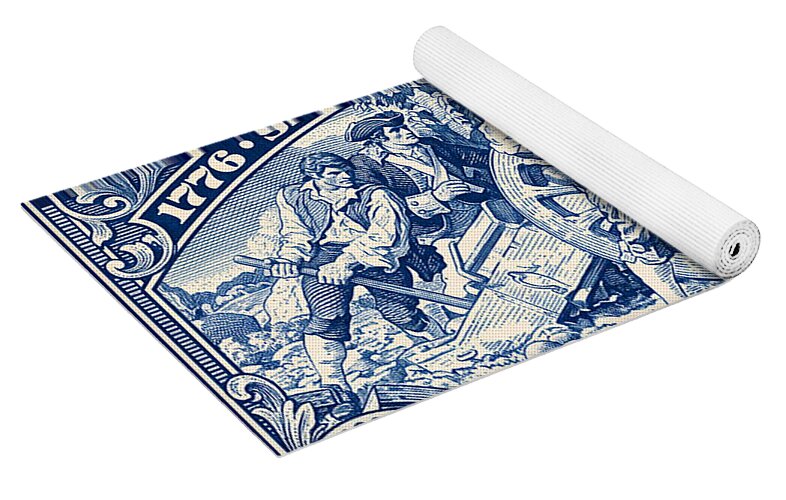White Plains 2c blue - Yoga Mat
