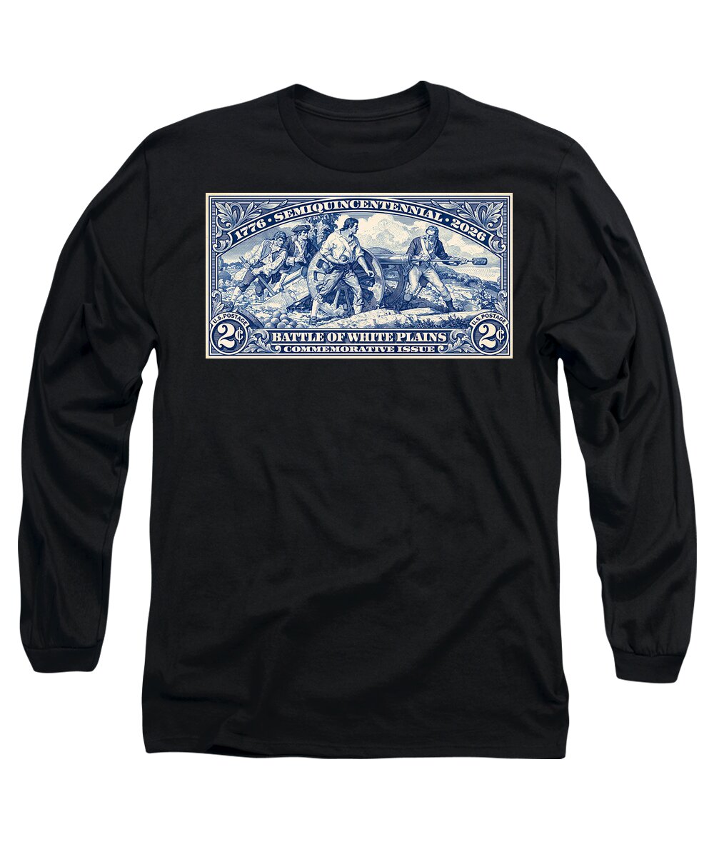 White Plains 2c blue - Long Sleeve T-Shirt