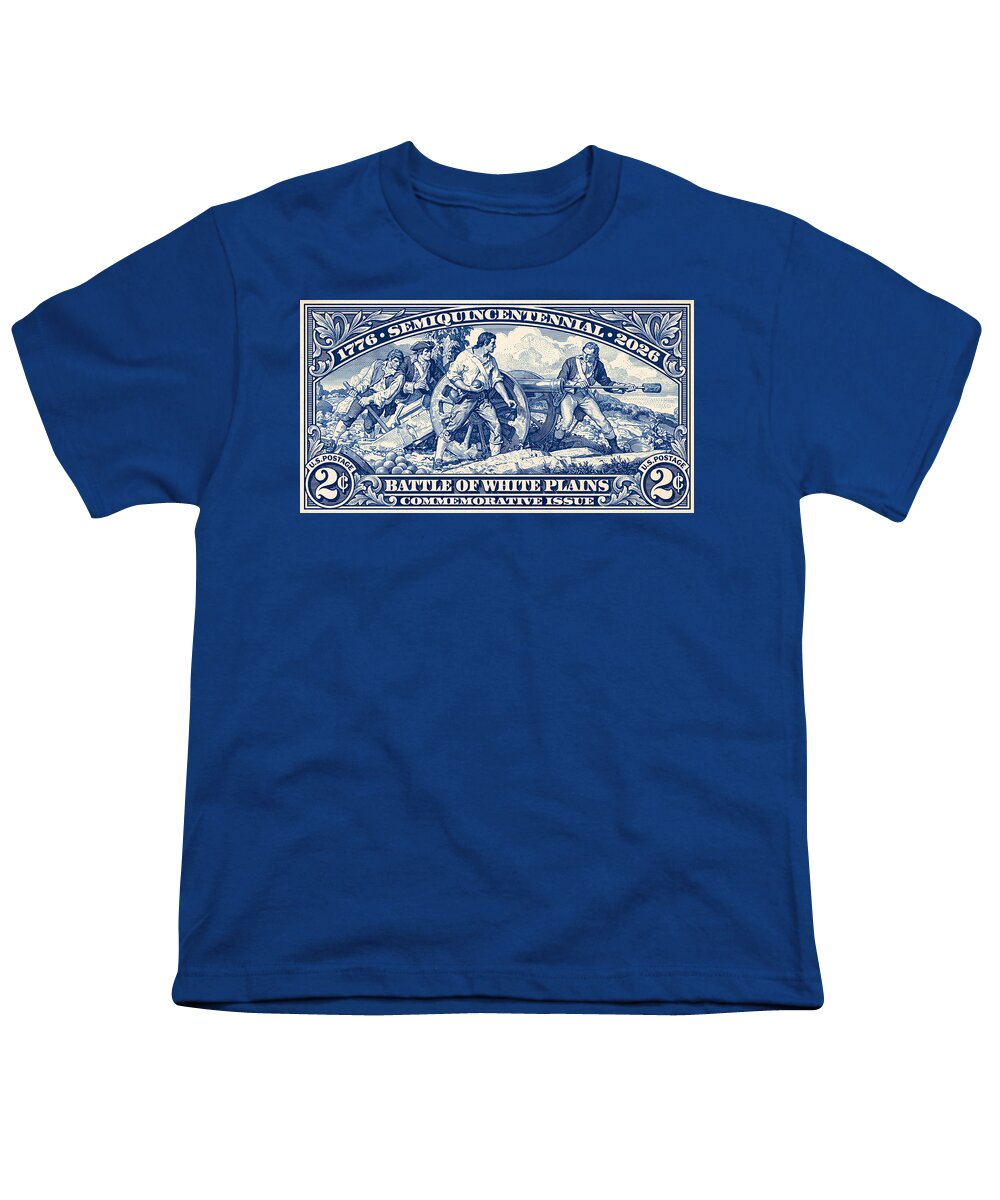 White Plains 2c blue - Youth T-Shirt