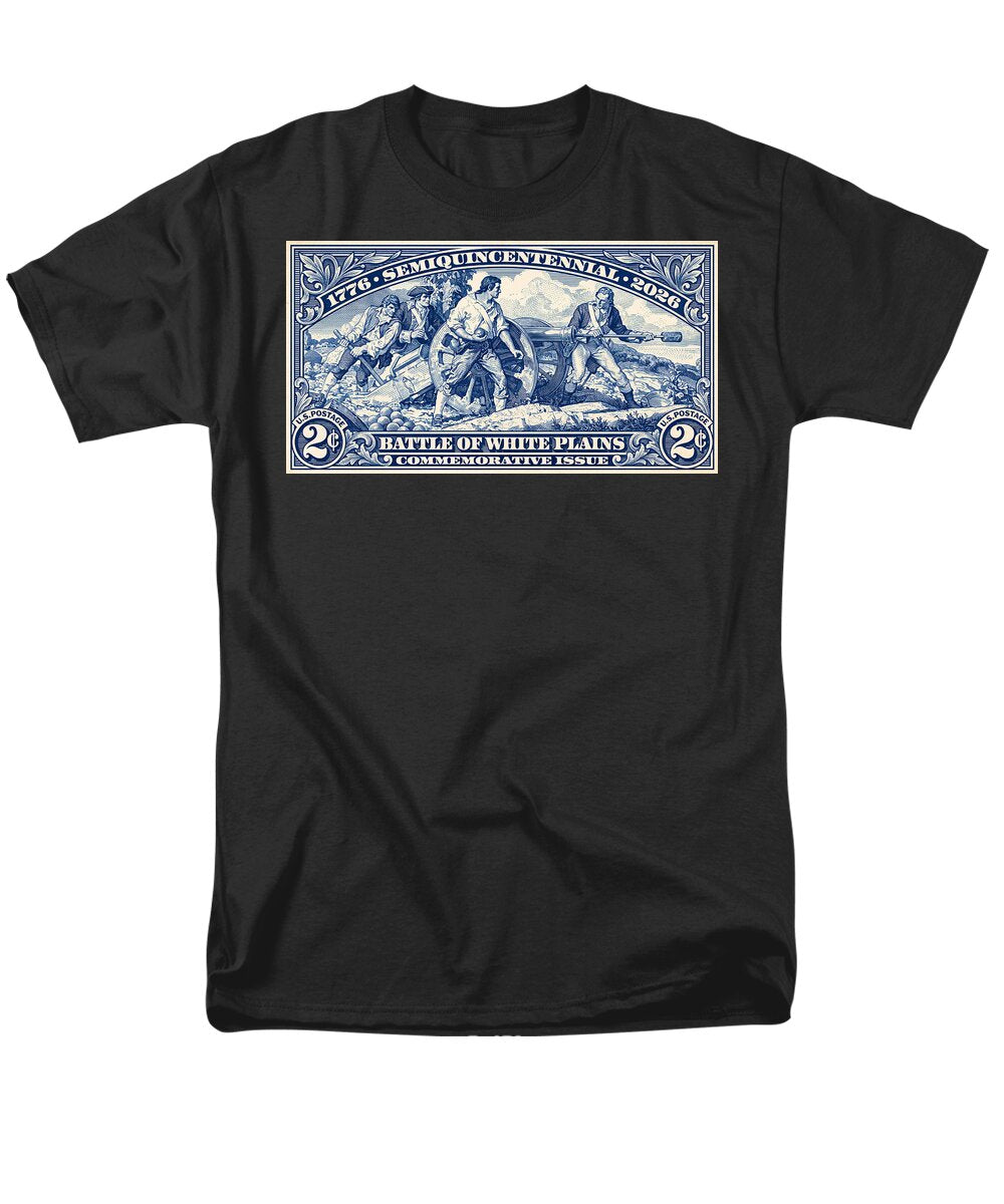 White Plains 2c blue - Men's T-Shirt  (Regular Fit)