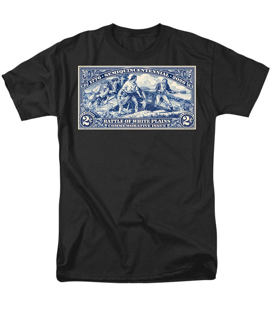 White Plains 2c blue - Men's T-Shirt  (Regular Fit)