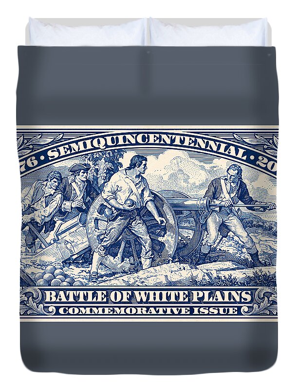 White Plains 2c blue - Duvet Cover