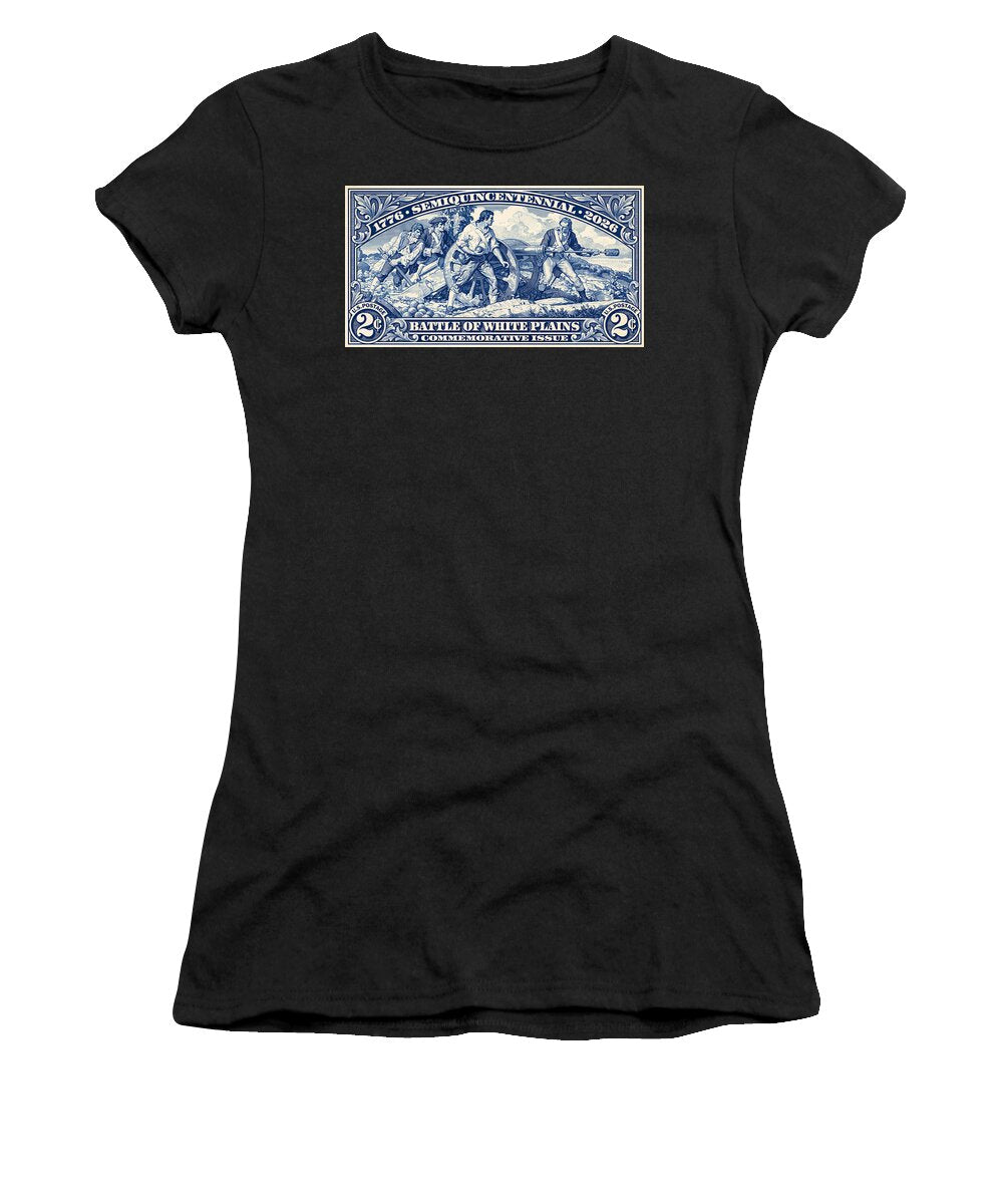White Plains 2c blue - Women's T-Shirt