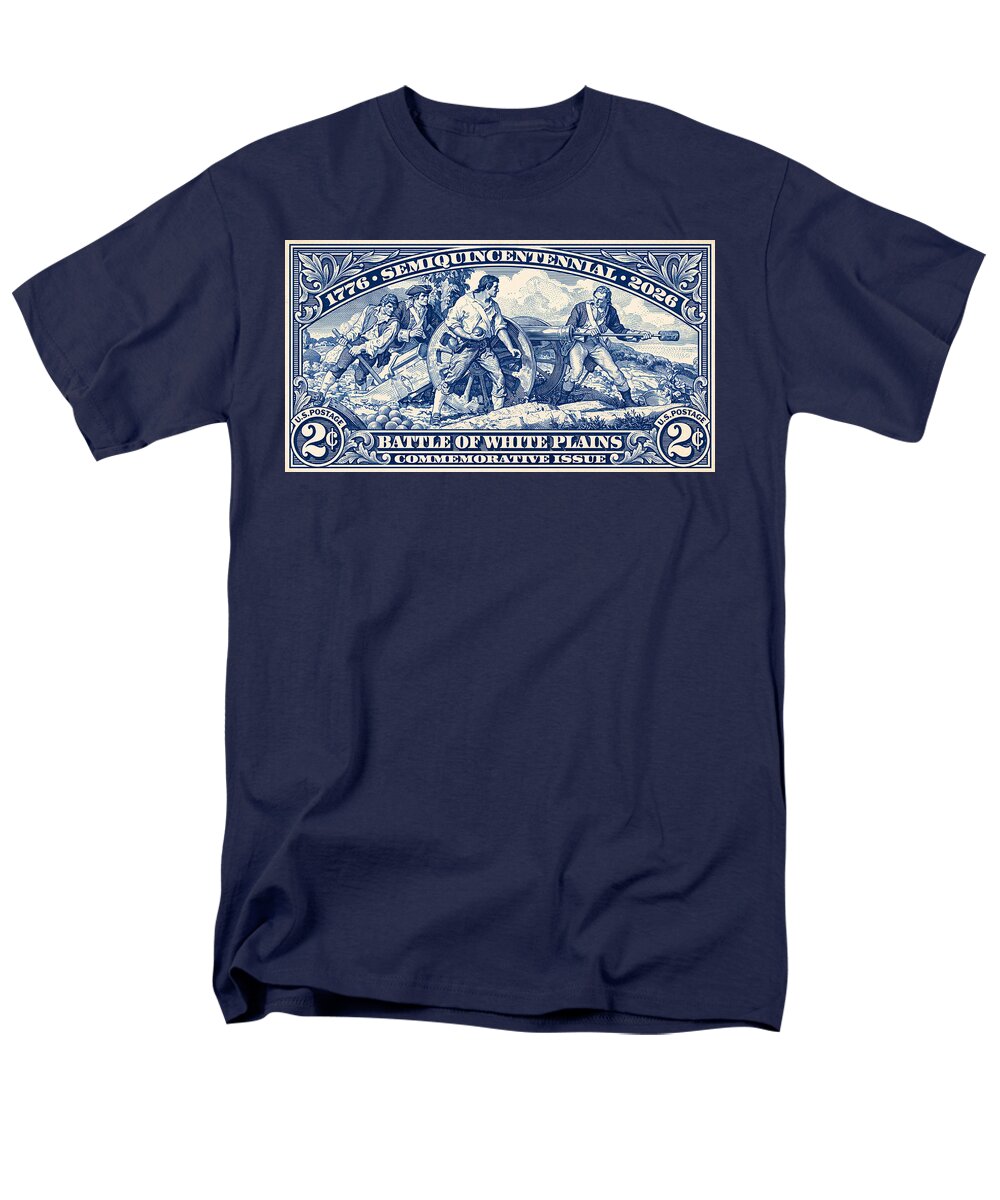 White Plains 2c blue - Men's T-Shirt  (Regular Fit)