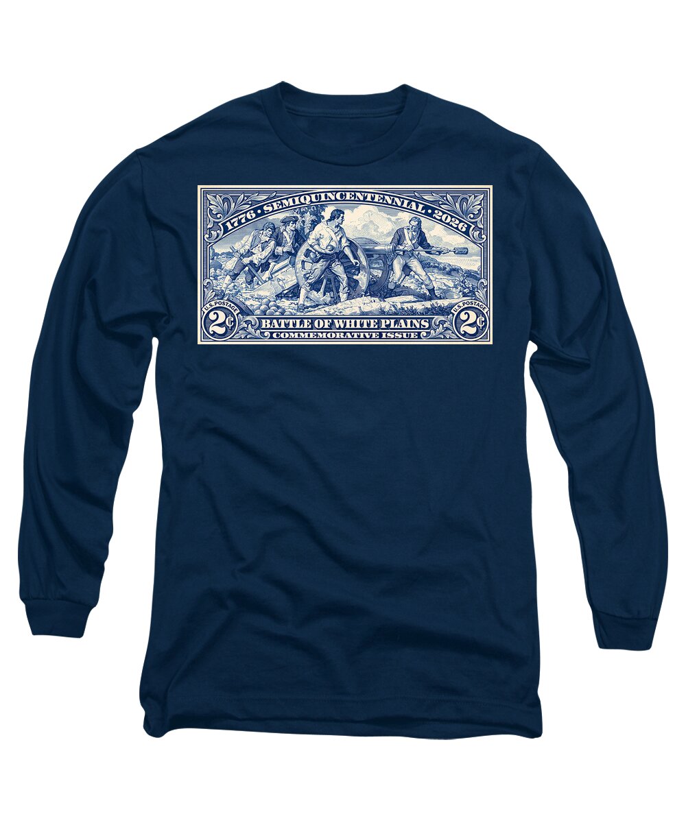 White Plains 2c blue - Long Sleeve T-Shirt