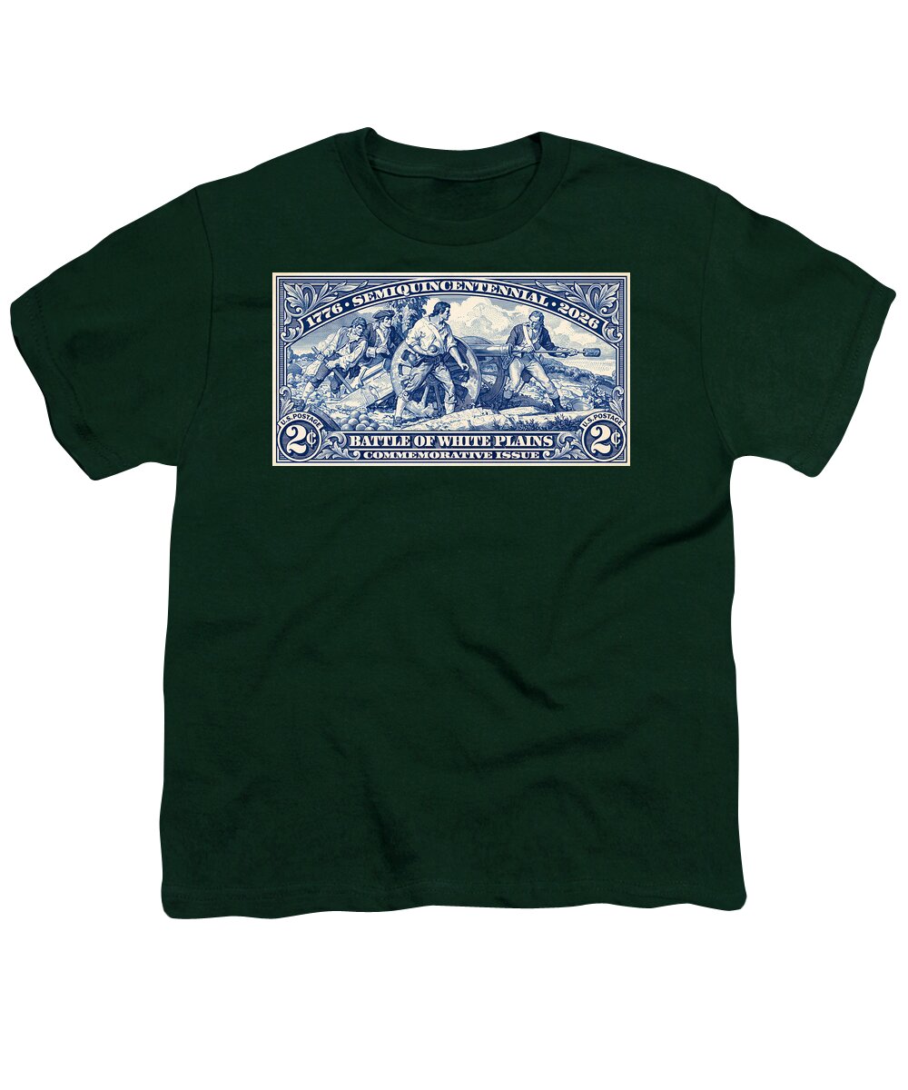 White Plains 2c blue - Youth T-Shirt