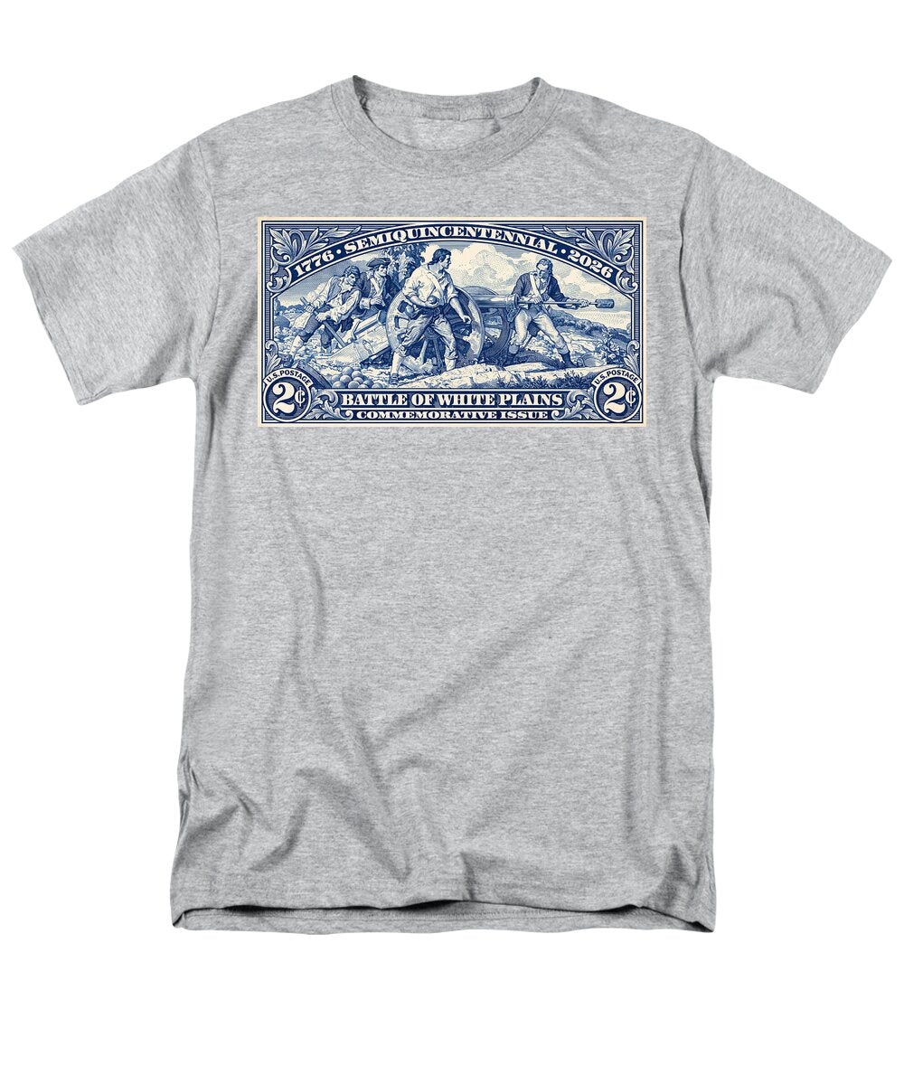 White Plains 2c blue - Men's T-Shirt  (Regular Fit)