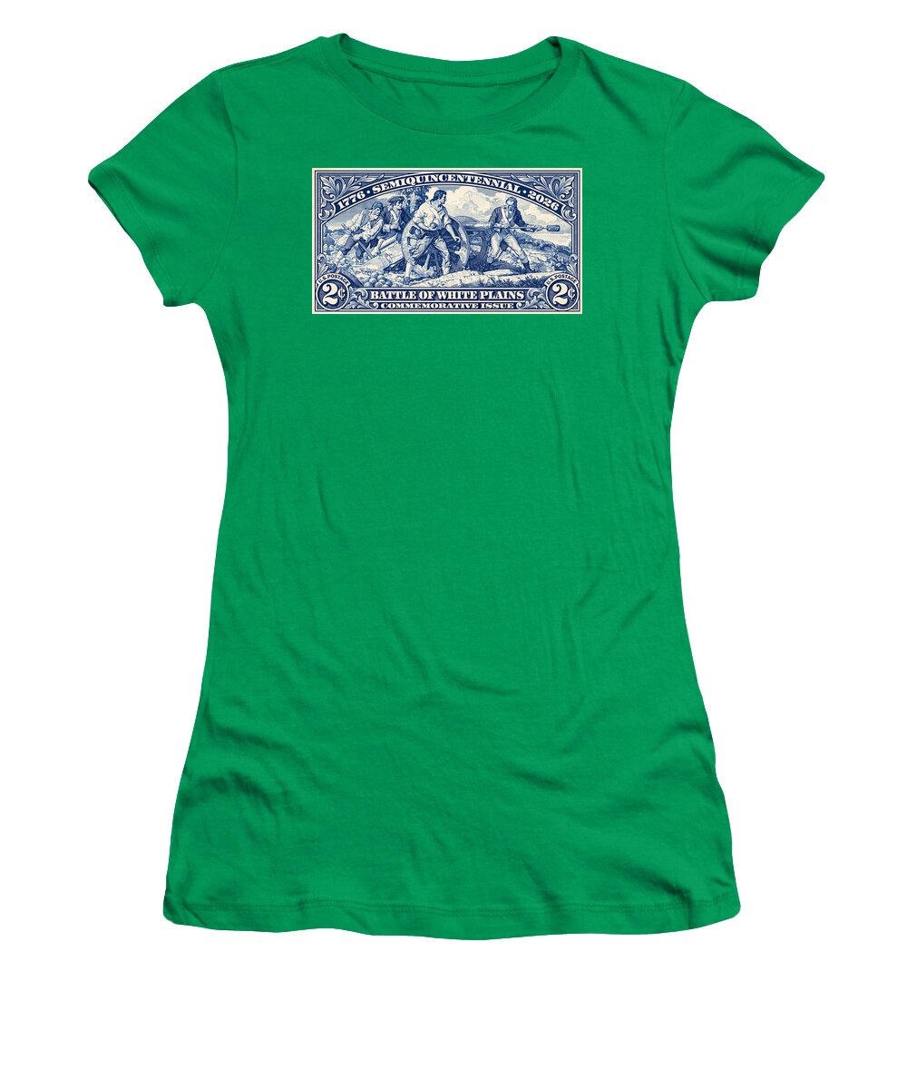 White Plains 2c blue - Women's T-Shirt