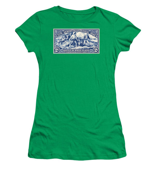 White Plains 2c blue - Women's T-Shirt