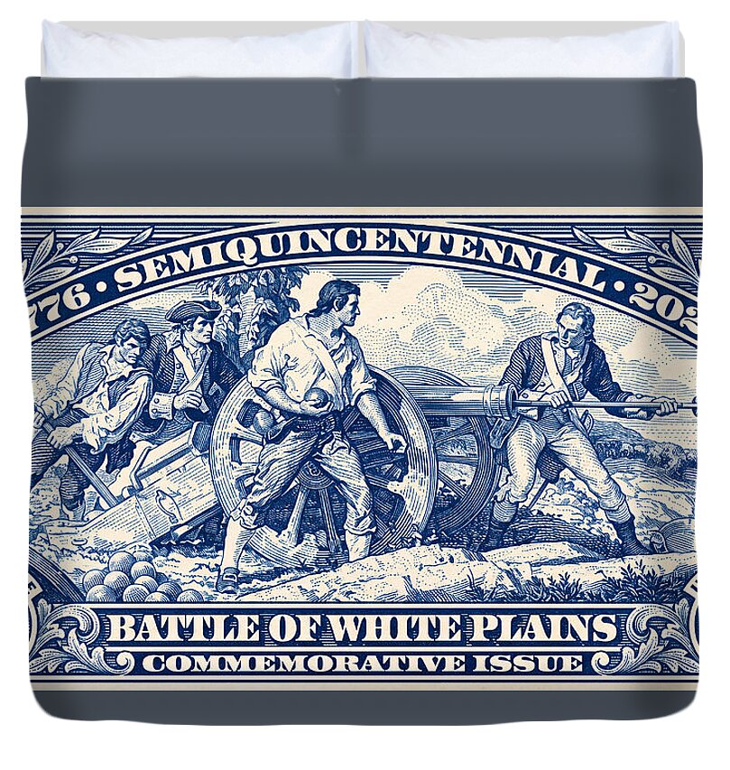 White Plains 2c blue - Duvet Cover