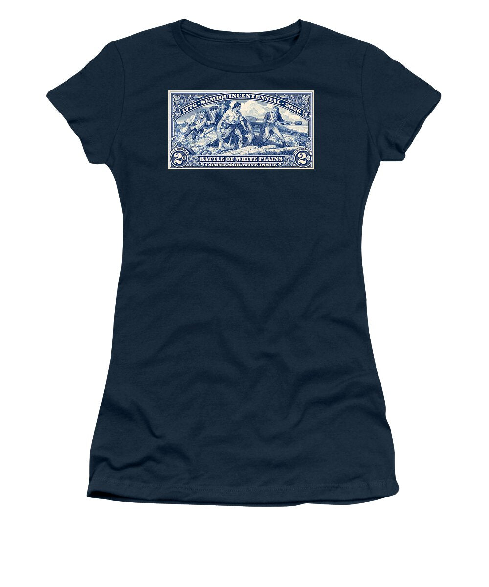 White Plains 2c blue - Women's T-Shirt