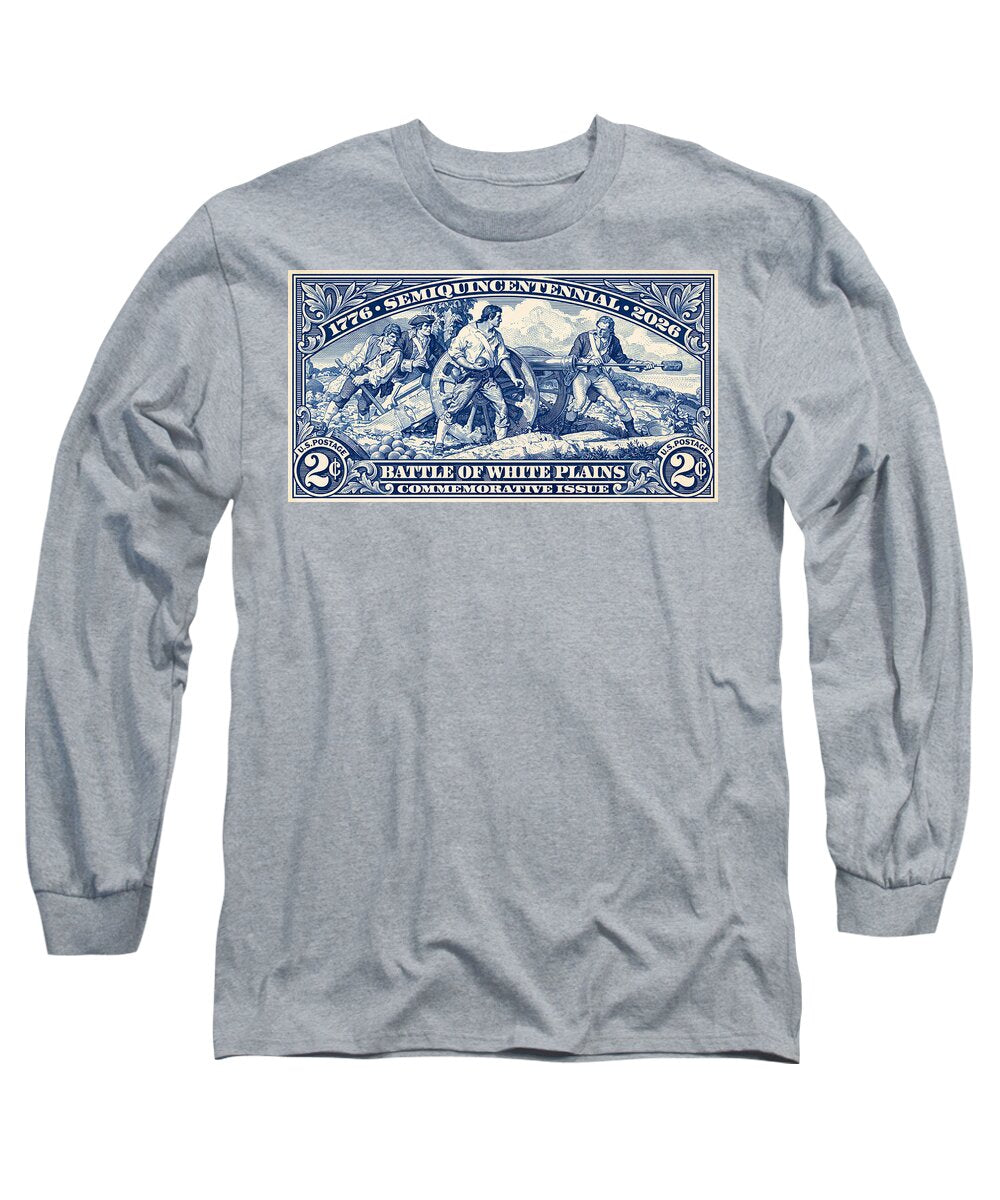 White Plains 2c blue - Long Sleeve T-Shirt